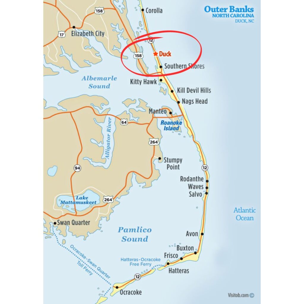 Outer Banks map