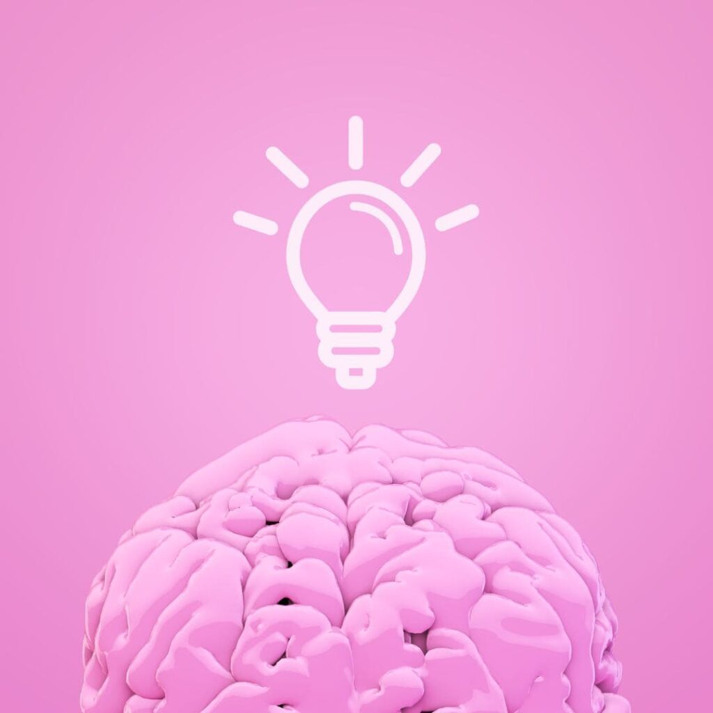 brain and lightbulb
