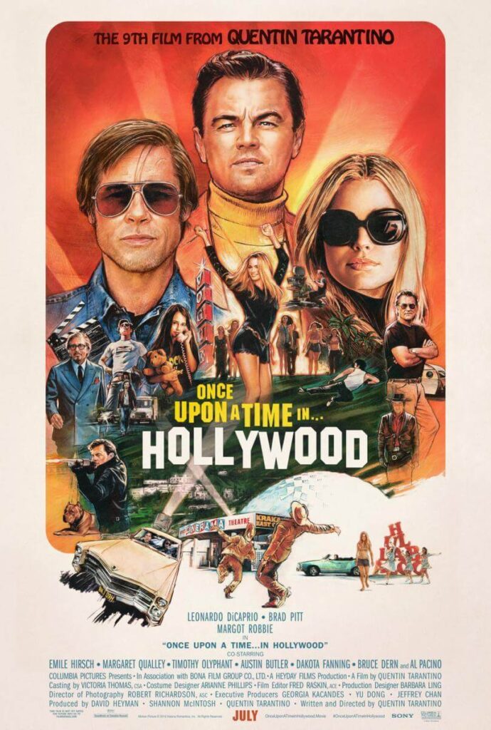 once upon a time in hollywood poster