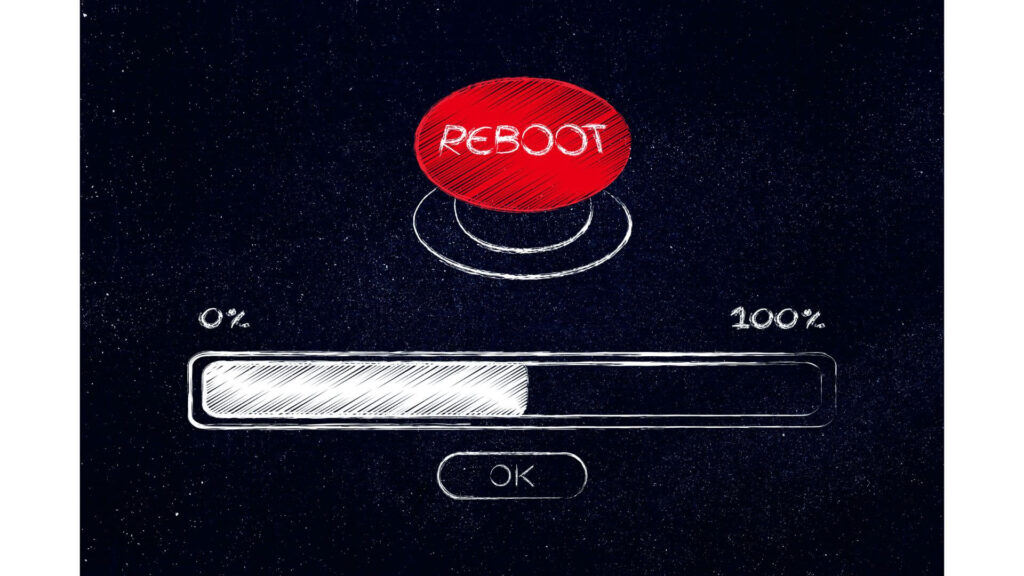 再起動 reboot